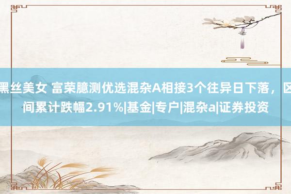 黑丝美女 富荣臆测优选混杂A相接3个往异日下落,区间累计跌幅2.91%|基金|专户|混杂a|证券投资