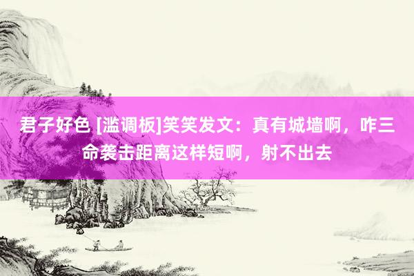 君子好色 [滥调板]笑笑发文：真有城墙啊，咋三命袭击距离这样短啊，射不出去