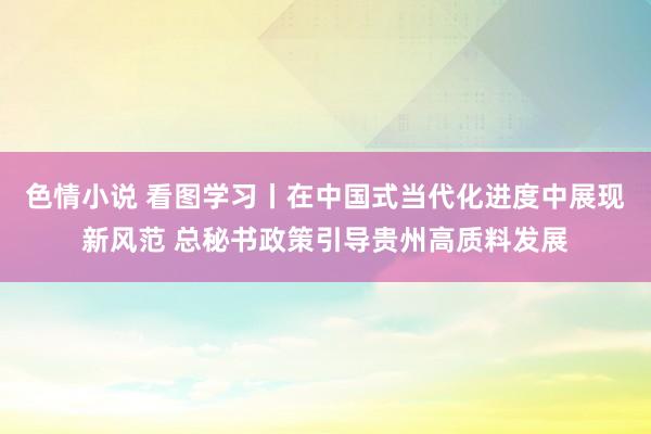 色情小说 看图学习丨在中国式当代化进度中展现新风范 总秘书政策引导贵州高质料发展