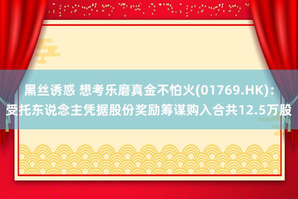 黑丝诱惑 想考乐磨真金不怕火(01769.HK)：受托东说念主凭据股份奖励筹谋购入合共12.5万股