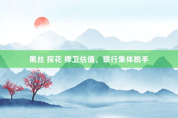黑丝 探花 捍卫估值,银行集体脱手